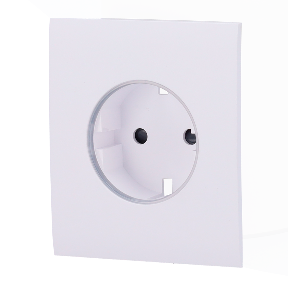 Cobertura central para ficha inteligente e tipo F, compatível com AJ-OUTLETCORE-SMART com indicador LED do estado da tomada e do consumo de energia