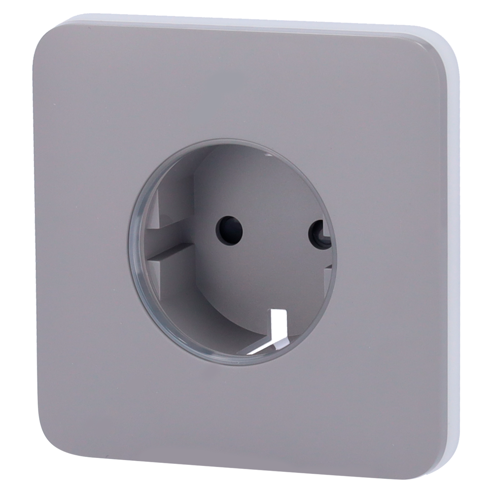 Ajax Proteção frontal para ficha inteligente tipo F Possui um botão tátil não painel frontal para controlo manual