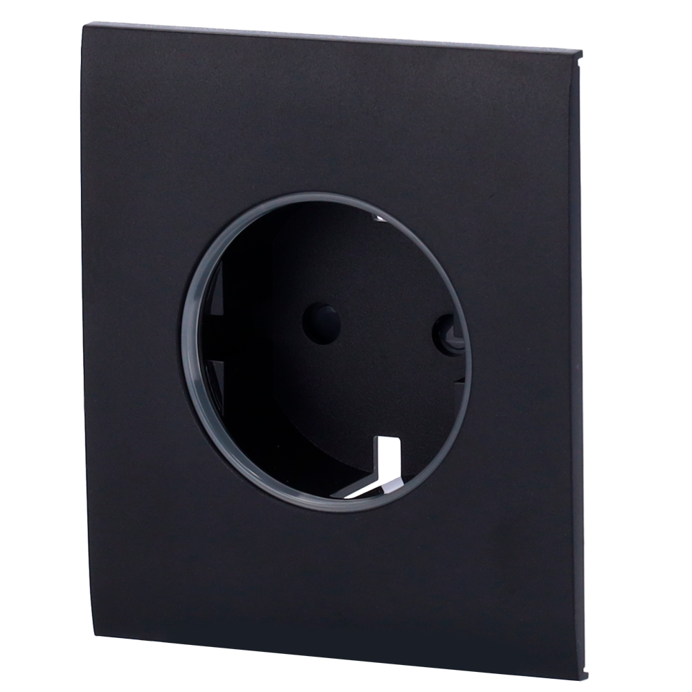 Cobertura central para ficha inteligente e tipo F Compatível com AJ-OUTLETCORE-SMART Indicador LED do estado da tomada e do consumo de energia
