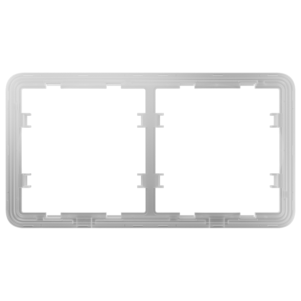 Moldura para 2 interruptores, compatível com 2 x AJ-SIDEBUTTON