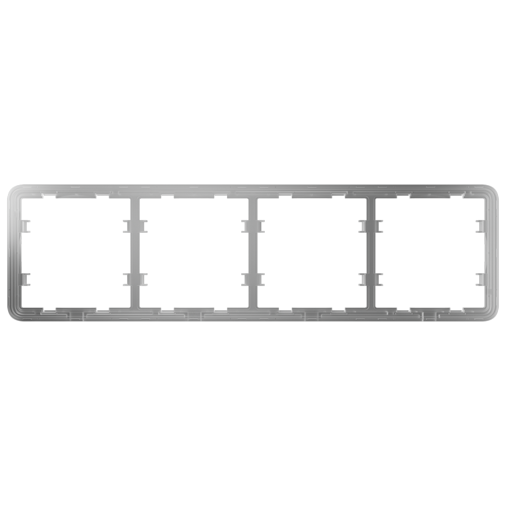 Moldura para 4 interruptores, compatível com 2 x AJ-SIDEBUTTON Compatível com 2 x AJ-CENTERBUTTON