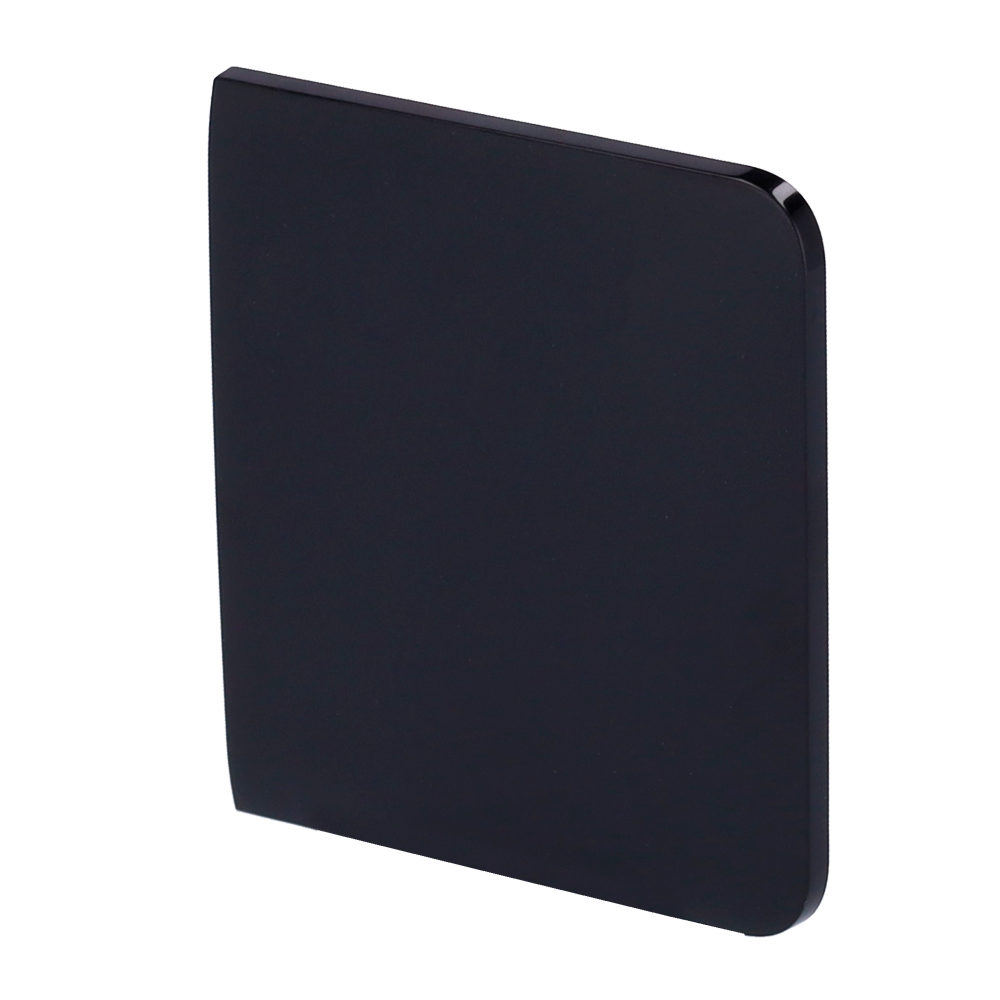 Painel táctil para um interruptor de luz, compatível com AJ-LIGHTCORE-1G / -2W retroiluminação LED e painel de toque lateral sem contacto- preto
