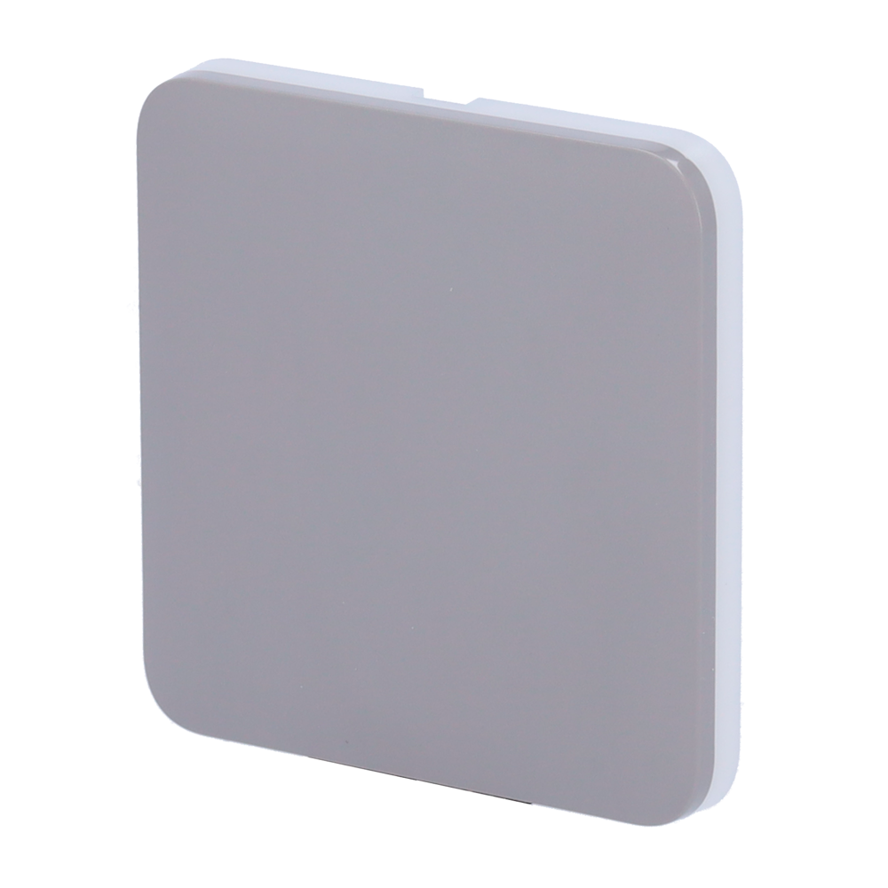 Painel táctil para um interruptor de luz, compatível com AJ-LIGHTCORE-1G / -2W retroiluminação LED e painel táctil sem contacto- cinza