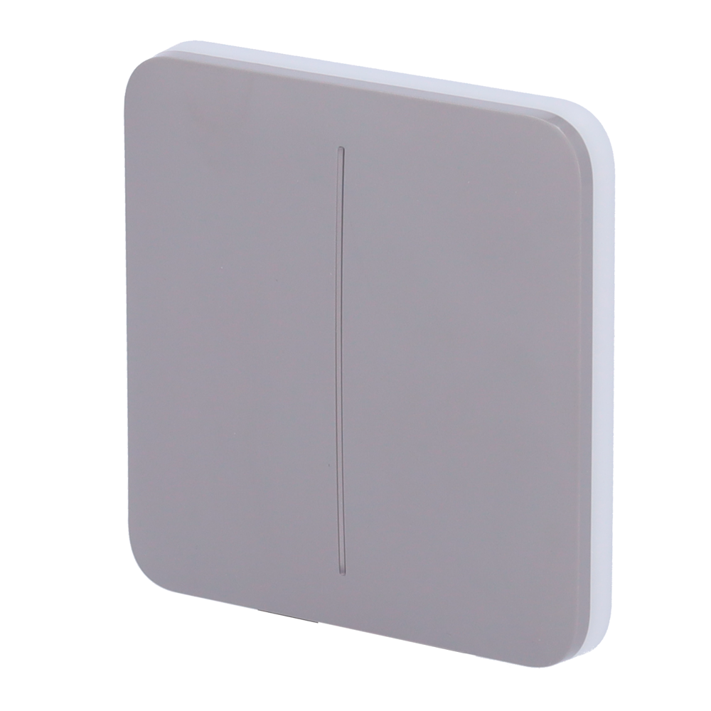 Painel táctil para interruptor de luz dupla compatibilidade com AJ-LIGHTCORE-2G retroiluminação LED Painel táctil sem contacto- cinza