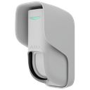 Detetor de tipo cortina exterior com PIR duplo tipo cortina e micro-ondas (24 GHz) Sem fios 868 MHz Jeweller, com Certificado de grau 2, gama de detecção 8-12 m e Antimasking, com alcance em espaço aberto de 1700 m