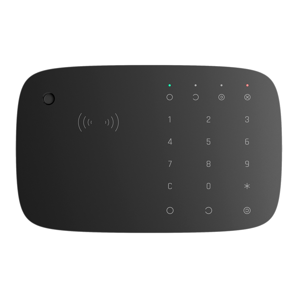 Teclado com leitor RFID e sirene Bidireccional Certificado grau 2- Preto