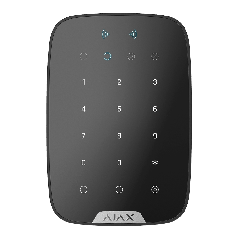 Teclado independente com leitor de cartões e etiquetas RFID- Preto