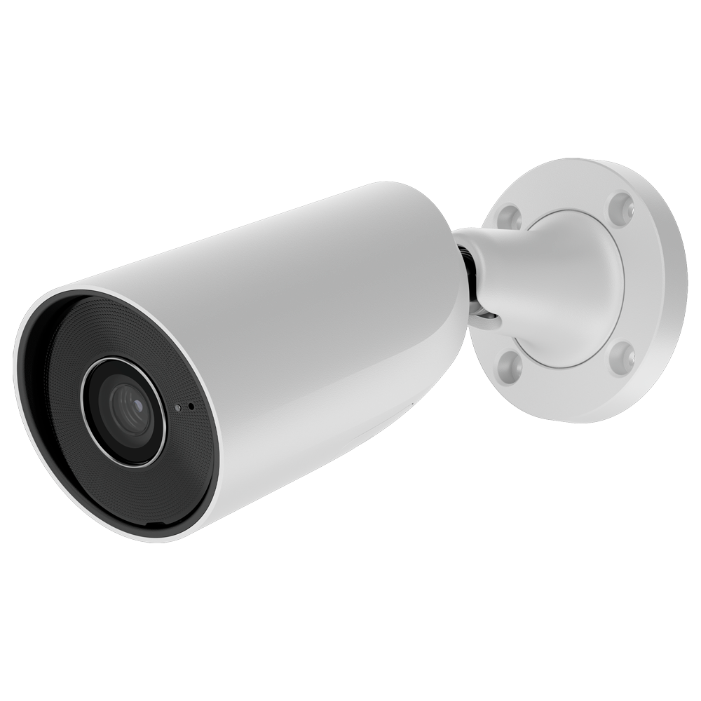 Câmara com fios (PoE) Bullet Branca de 5mpx 4mm 35m com Microfone IP65