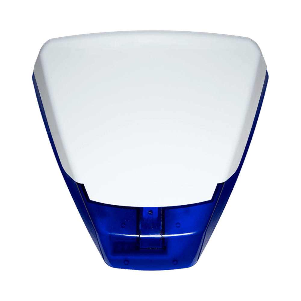 Sirene para exterior cablada PYRONIX para uso profissional e pressão sonora máxima de 104 dBA