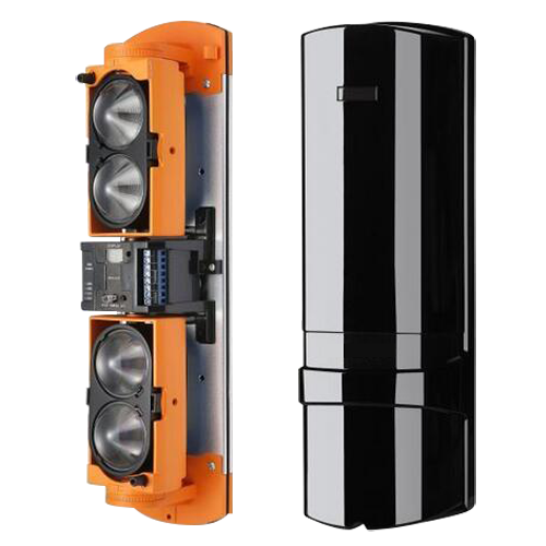 Detector de barreiras por infravermelhos cablado com 4 Feixes de luz com Função AND e OR alcance máximo de detecção de 250 / 750 m