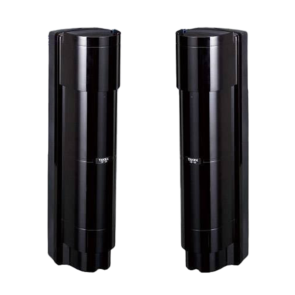 Detector de barreiras por infravermelhos, compatível com transmissor via rádio cablado, com 4 feixes de luz e Função AND e OR com alcance máximo de detenção 100 m (ajustável)