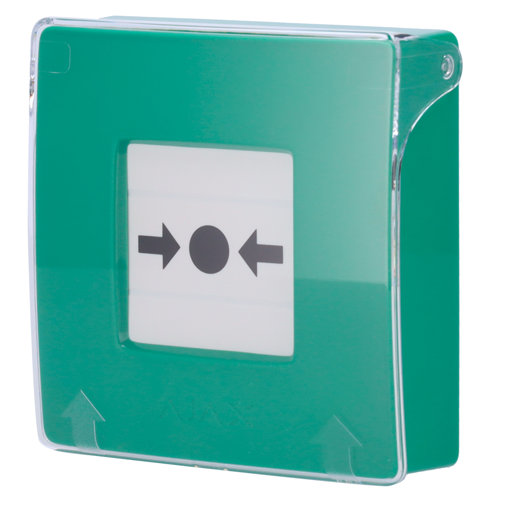 Ajax Botão de parede sem fios para ativação manual do alarme de incêndio Sem fios 868 MHz Jeweller