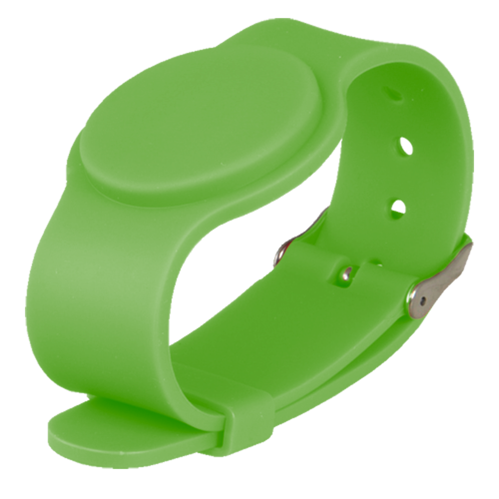 Pulseira de proximidade e ID por radiofrequência MF passivo | Cor verde