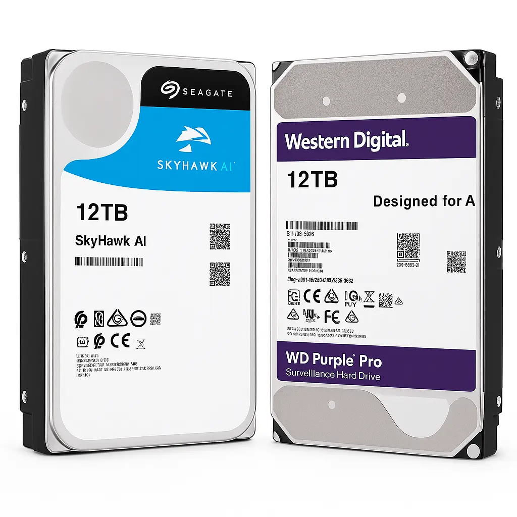 Disco rígido 3.5' para CCTV 12 TB - WD/Toshiba/Seagate