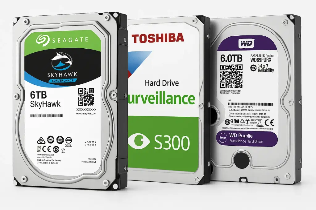 Disco rígido 3.5' para CCTV 6 TB - WD/Toshiba/Seagate