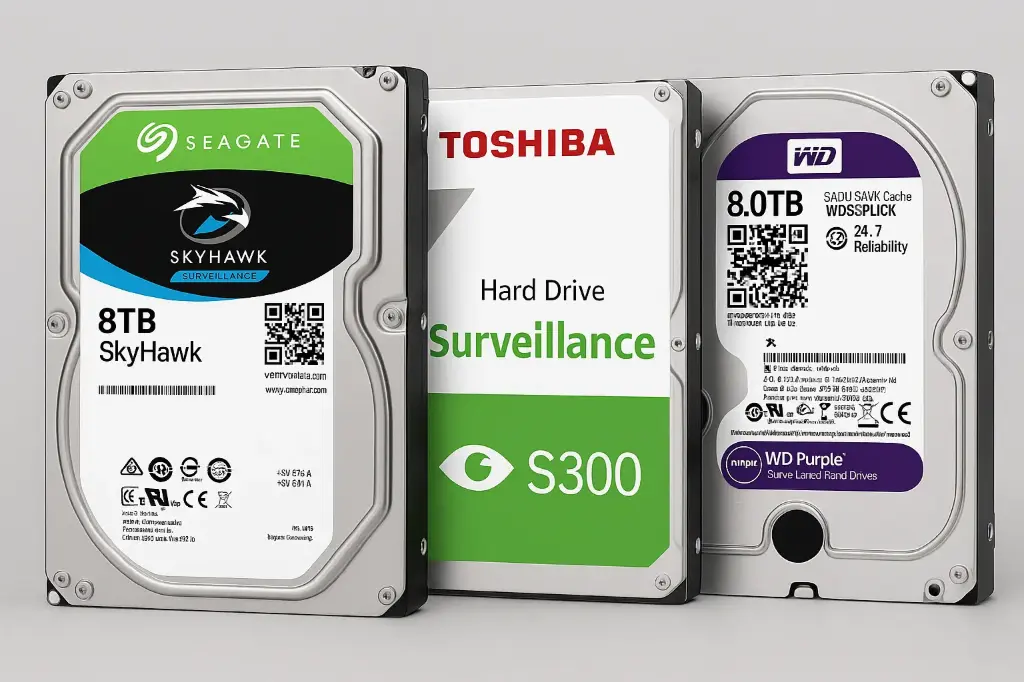 Disco rígido 3.5' para CCTV 8 TB - WD/Toshiba/Seagate