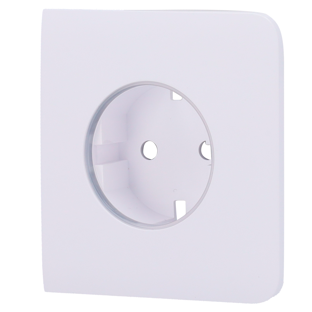 Ajax Cobertura lateral frontal para tomada inteligente tipo F Possui um botão tátil não painel frontal para controlo manual