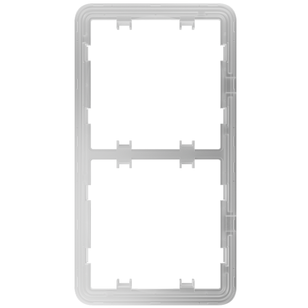 Estrutura vertical para dois interruptores, compatível com 2 x AJ-SIDEBUTTON-...-VERT