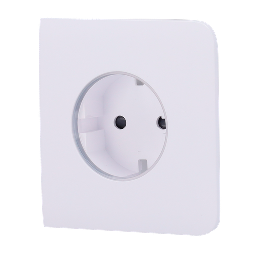 [CA-AJ-SIDECOVER-SMART-W] Cobertura lateral para ficha inteligente tipo F Compatível com AJ-OUTLETCORE-SMART com Indicador LED do estado da tomada e do consumo de energia
