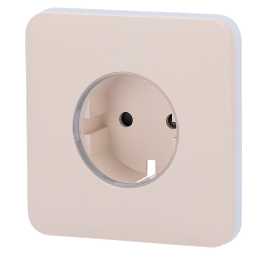 [CA-AJ-SOLOCOVER-SMART-IVO] Ajax Proteção frontal para ficha inteligente tipo F Possui um botão tátil não painel frontal para controlo manual