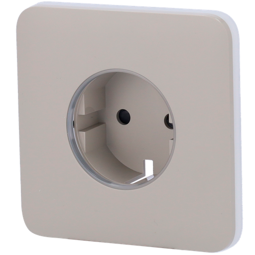 [CA-AJ-SOLOCOVER-SMART-OLI] Ajax Proteção frontal para ficha inteligente tipo F Possui um botão tátil não painel frontal para controlo manual