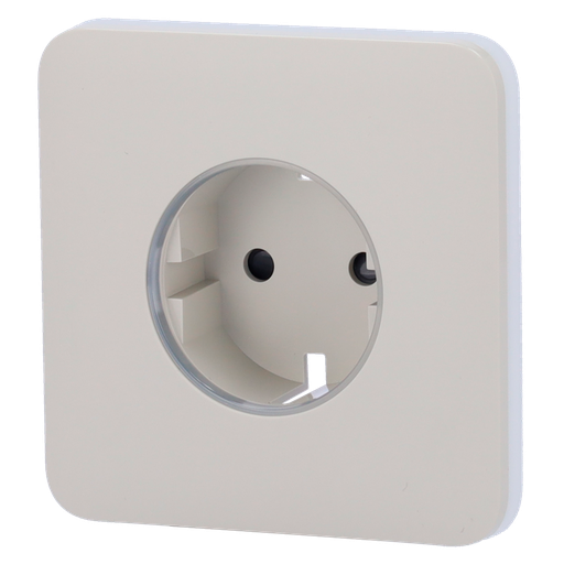 [CA-AJ-SOLOCOVER-SMART-OYS] Ajax Proteção frontal para ficha inteligente tipo F Possui um botão tátil não painel frontal para controlo manual