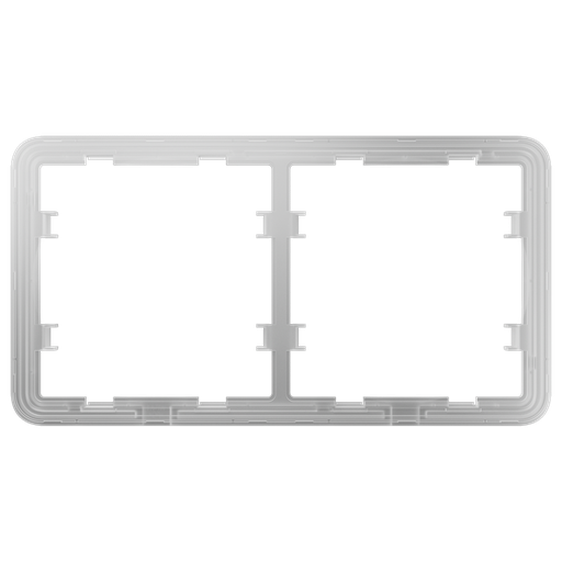 [CA-AJ-FRAME-2] Moldura para 2 interruptores, compatível com 2 x AJ-SIDEBUTTON