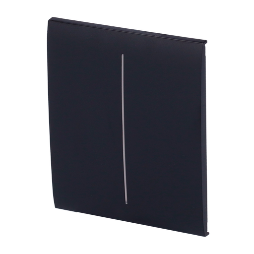 [CA-AJ-CENTERBUTTON-2G-B] Painel táctil para interruptor de luz dupla compatível com AJ-LIGHTCORE-2G retroiluminação LED e painel central de toque sem contacto