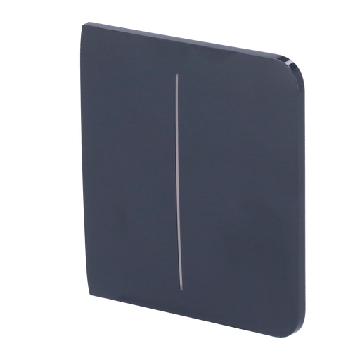 [CA-AJ-SIDEBUTTON-2G-GRA] Painel táctil para interruptor de luz dupla, compatível com AJ-LIGHTCORE-2G retroiluminação LED e painel de toque lateral sem contacto- grafite
