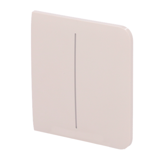 [CA-AJ-SIDEBUTTON-2G-IVO] Painel táctil para interruptor de luz dupla, compatível com AJ-LIGHTCORE-2G retroiluminação LED e painel de toque lateral sem contacto- marfim