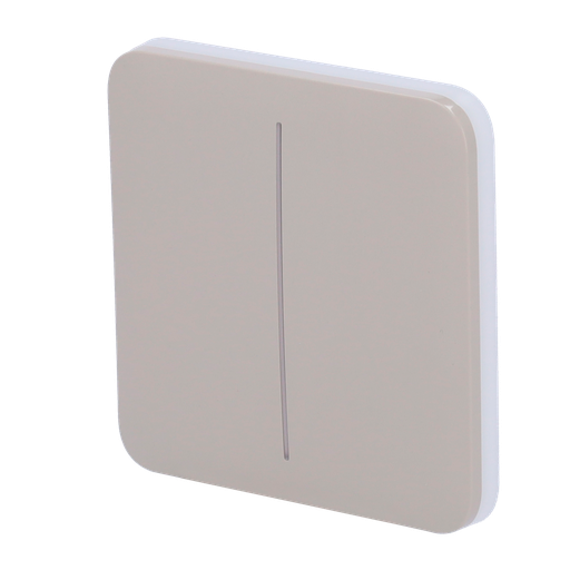 [CA-AJ-SOLOBUTTON-2G-OLI] Painel táctil para interruptor de luz dupla compatibilidade com AJ-LIGHTCORE-2G retroiluminação LED Painel táctil sem contacto- azeitona