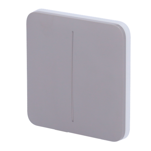 [CA-AJ-SOLOBUTTON-2G-GRE] Painel táctil para interruptor de luz dupla compatibilidade com AJ-LIGHTCORE-2G retroiluminação LED Painel táctil sem contacto- cinza