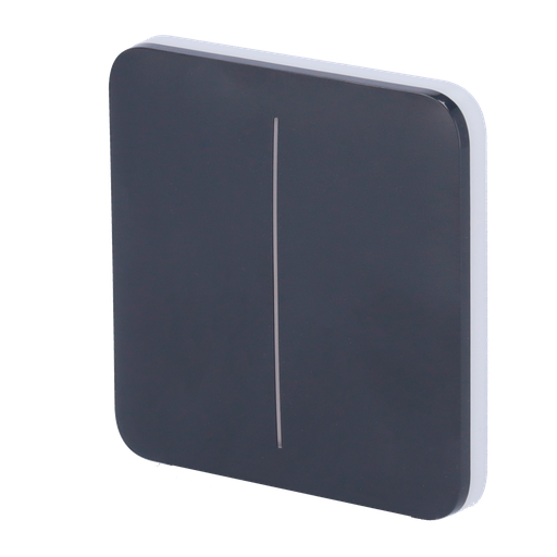 [CA-AJ-SOLOBUTTON-2G-GRA] Painel táctil para interruptor de luz dupla compatibilidade com AJ-LIGHTCORE-2G retroiluminação LED Painel táctil sem contacto- grafite