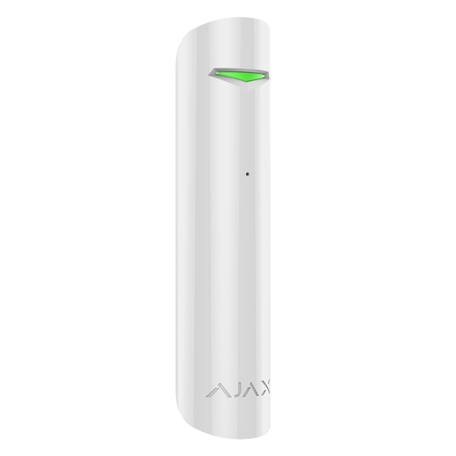 [CA-AJ-GLASSPROTECT-W] Detector de quebra de vidros, sem fios e 868 MHz Jeweller, certificado de grau 2 e indicador LED e antena interna com faixa de detecção 9 m- Branco