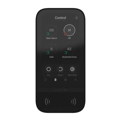 [CA-AJ-KEYPADTOUCHSCREEN-B] Teclado de ecrã tátil IPS com leitor RFID - Preto