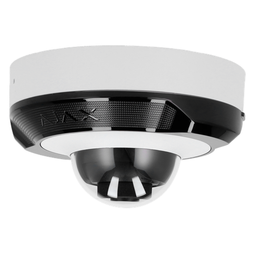 [CA-AJ-DOMECAM-MINI-5-W] Câmara com fios (PoE) Mini-Dome Branca de 5mpx 2.8mm 35m com Microfone IP65