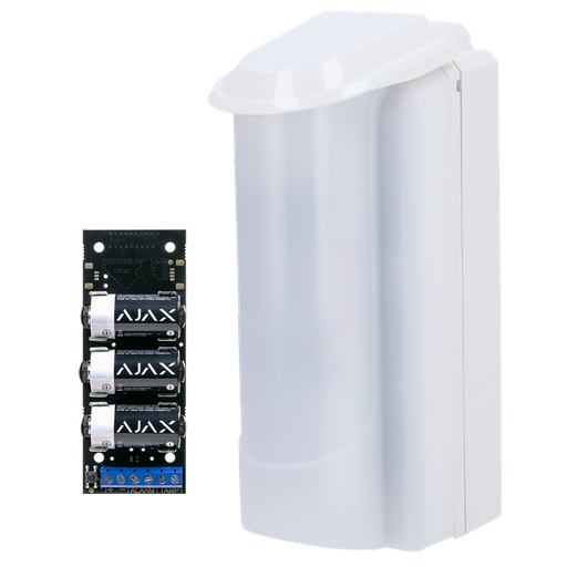 [CA-DV-MONOLITH-K] Detetor de poupança de energia para exterior Duevi Compatível com o transmissor Ajax (incluído) duplo PIR e detecção de 15 m