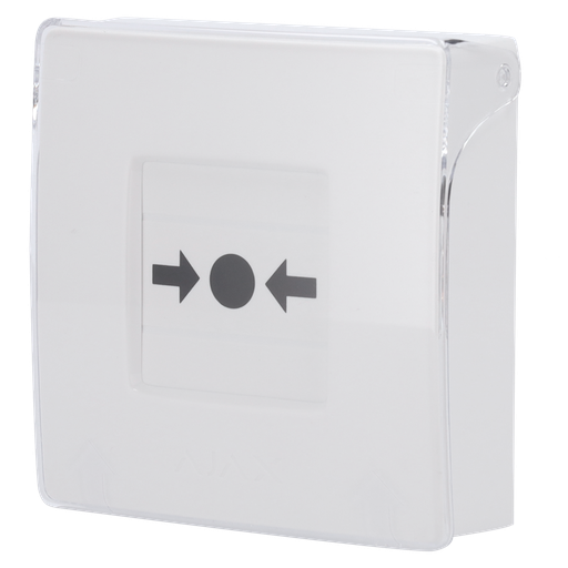 [CA-AJ-MANUALCALLPOINT-WHITE] Ajax Botão de parede sem fios para ativação manual do alarme de incêndio Sem fios 868 MHz Jeweller