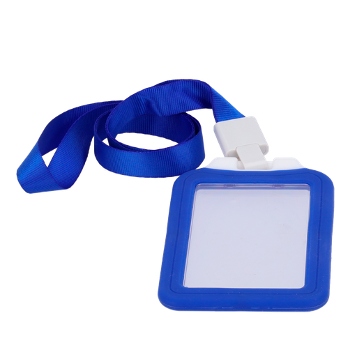 [CA-CARD-HOLDER-V-BLUE] Porta-cartões de disposição vertical e película de proteção em plástico- Azul