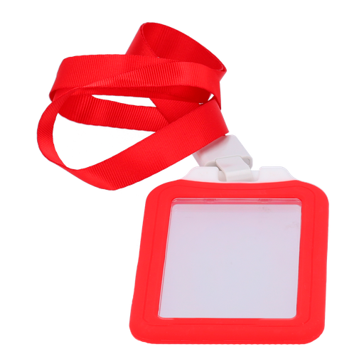 [CA-CARD-HOLDER-V-RED] Porta-cartões de disposição vertical e película de proteção em plástico EEE- Vermelho