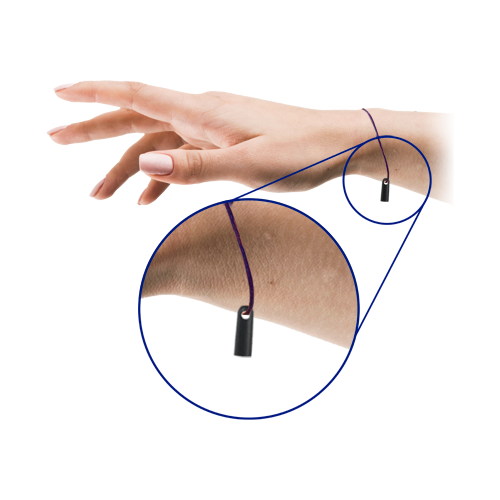 [CA-RFID-TAG-T] Porta-chaves TAG de proximidade e ID por radiofrequência EM passivo: Cor preta