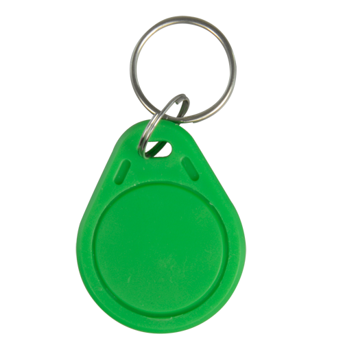 [CA-RFID-TAG-GREEN] Porta-chaves TAG de proximidade numerado e ID por radiofrequência EM passiva: Cor verde