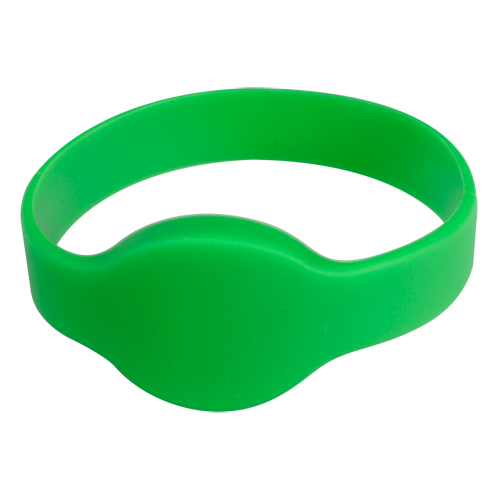 [CA-RFID-BAND-G] Pulseira de proximidade e ID por radiofrequência EM passiva: Cor verde