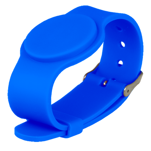 [CA-DS-BAND-ADJ-B] Pulseira de proximidade e ID por radiofrequência MF Desfire passivo: Cor azul