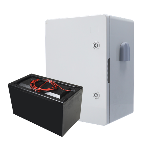 [CA-AJ-BATTERYBOX-14M] Kit de bateria com caixa de poliéster Duração até 14 meses com Bateria não recarregável