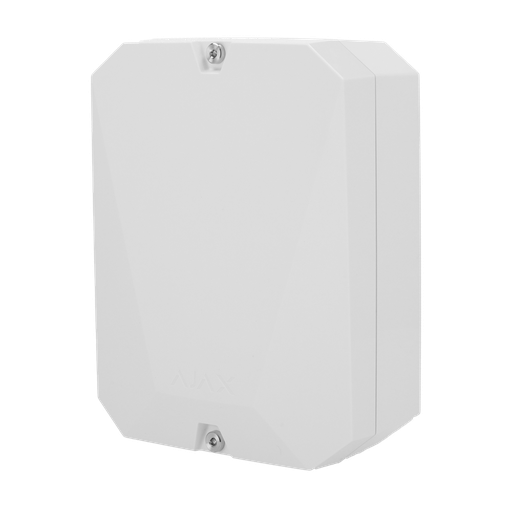 [CA-AJ-MULTITRANSMITTER-3EOL-W] Expansor de zona com fios via rádio Sem fios 868 MHz Jeweller Até 18 Entradas de alarme com fio e tamper