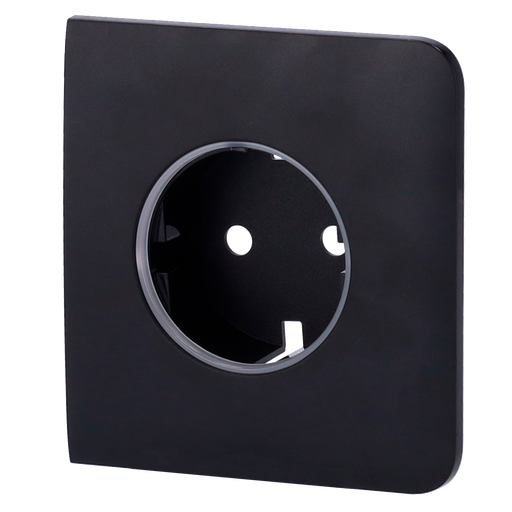 [CA-AJ-SIDECOVER-B] Ajax Cobertura lateral frontal para tomada inteligente tipo F Possui um botão tátil não painel frontal para controlo manual