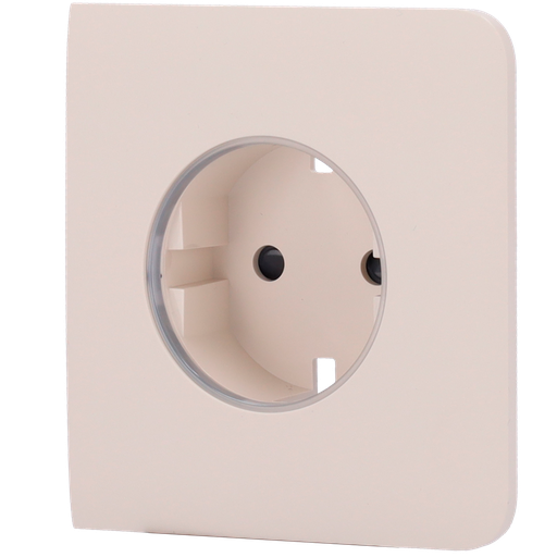 [CA-AJ-SIDECOVER-SMART-IVO] Cobertura lateral para ficha inteligente tipo F, compatível com AJ-OUTLETCORE-SMART e indicador LED do estado da tomada e do consumo de energia com botão tátil para controlo manual