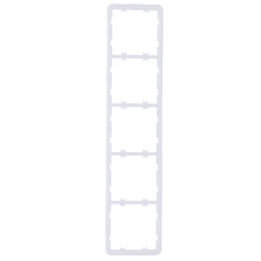 [CA-AJ-FRAME-5-VERT] Estrutura vertical para cinco interruptores, compatível com 2 x AJ-SIDEBUTTON-...-VERT e compatível com 3 x AJ-CENTERBUTTON-...-VERT 