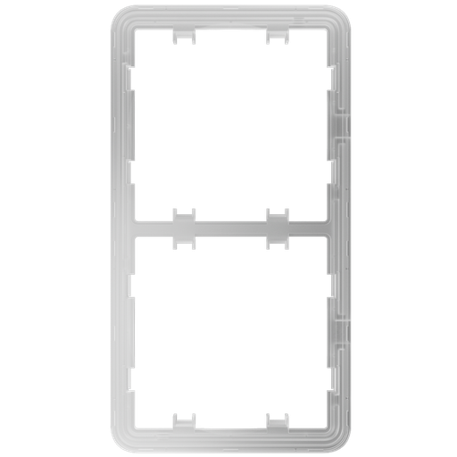 [CA-AJ-FRAME-2-VERT] Estrutura vertical para dois interruptores, compatível com 2 x AJ-SIDEBUTTON-...-VERT